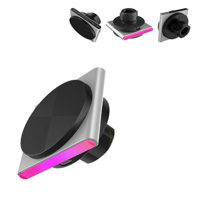 주문 자동차용 금속 마그세이프 무선 충전기 9색 RGB 빛 효과 한 손으로 작동 360도 회전 online manufacture