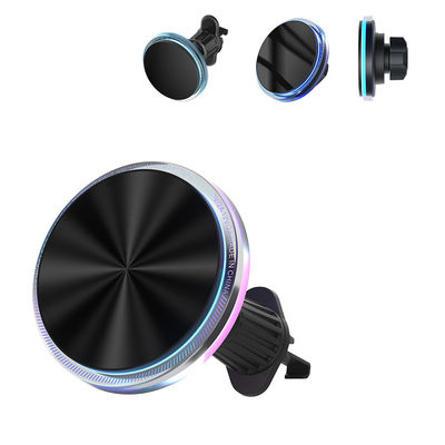 주문 Iphone Wireless Charger Crystal Ambient Light Design Magnetic Stable Car Charging Fast One Hand Operation online manufacture