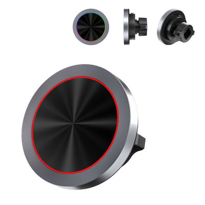 주문 Small And Thin Magnetic Car Mount Wireless Charger With Hidden Light Off Function For A Neat Look online manufacture