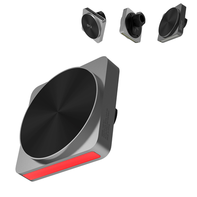 주문 Q2 Wireless Charger All-Metal Design 15w Fast Charging Car Magnetic Wireless Charger Ambient Light Projection online manufacture