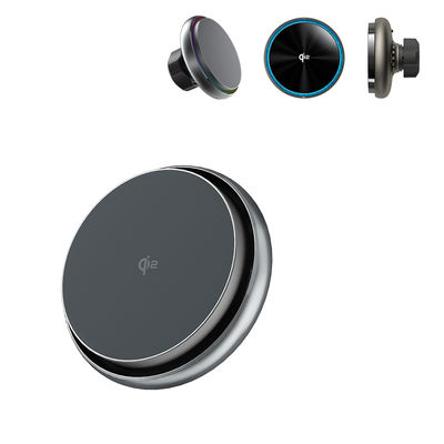 주문 빠른 충전 자기 자동차 무선 충전 브래킷과 조용한 냉각 팬 Q2 무선 충전기 online manufacture