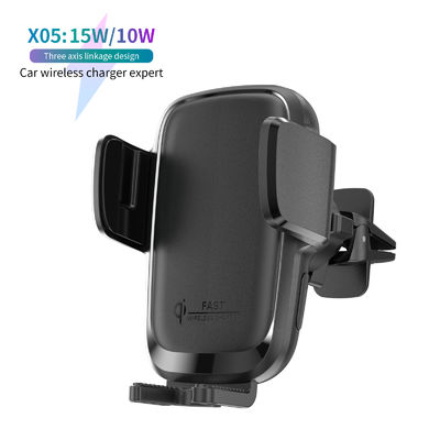 주문 12-24V Voltage Wireless Car Charger with 1 Year Warranty and 0.25kg Lightweight Qi Auto Clamping Phone Holder online manufacture