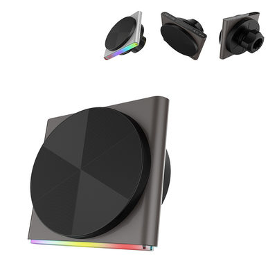 자동차용 Qi2 무선 충전기 초얇은 디자인 금속물질 9색 RGB 빛 효과 한 손으로 작동 빠른 충전