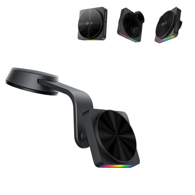 9가지 색상 앰비언트 라이트 프로젝션 무선 아이폰 차량용 충전기